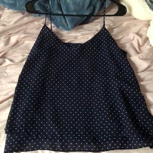 Navy blue tank top.
